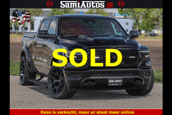 Dodge Ram BLACK BEAST HULK 5.7 V8 | HUD | WIDE BODY | BOM VOL | CREW CAB DUBBELE CABINE | 5 PERSOONS | MEGA DIKKE LIMITED BLACK ON BLACK | ZO GOED ALS NIEUW |
