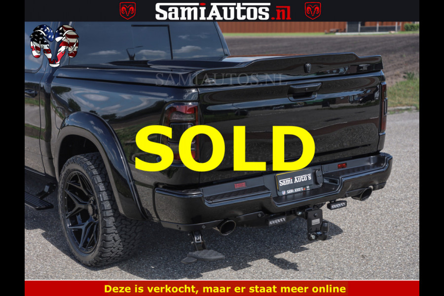 Dodge Ram BLACK BEAST HULK 5.7 V8 | HUD | WIDE BODY | BOM VOL | CREW CAB DUBBELE CABINE | 5 PERSOONS | MEGA DIKKE LIMITED BLACK ON BLACK | ZO GOED ALS NIEUW |