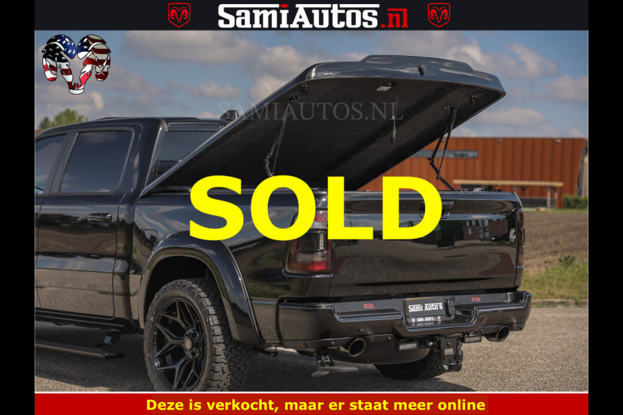 Dodge Ram BLACK BEAST HULK 5.7 V8 | HUD | WIDE BODY | BOM VOL | CREW CAB DUBBELE CABINE | 5 PERSOONS | MEGA DIKKE LIMITED BLACK ON BLACK | ZO GOED ALS NIEUW |