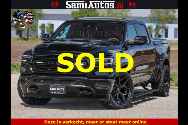 Dodge Ram BLACK BEAST HULK 5.7 V8 | HUD | WIDE BODY | BOM VOL | CREW CAB DUBBELE CABINE | 5 PERSOONS | MEGA DIKKE LIMITED BLACK ON BLACK | ZO GOED ALS NIEUW |