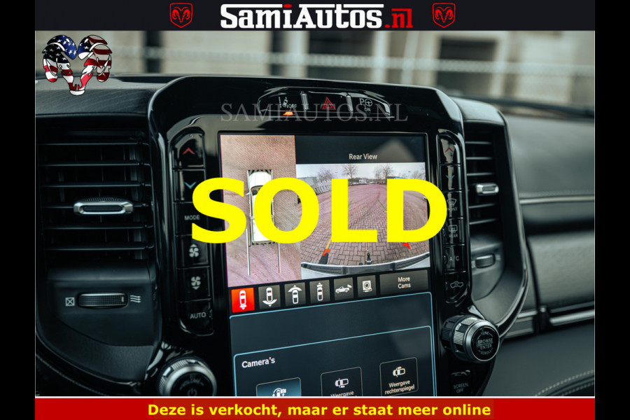 Dodge Ram BLACK BEAST HULK 5.7 V8 | HUD | WIDE BODY | BOM VOL | CREW CAB DUBBELE CABINE | 5 PERSOONS | MEGA DIKKE LIMITED BLACK ON BLACK | ZO GOED ALS NIEUW |