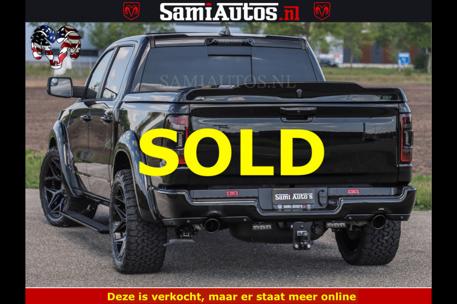 Dodge Ram BLACK BEAST HULK 5.7 V8 | HUD | WIDE BODY | BOM VOL | CREW CAB DUBBELE CABINE | 5 PERSOONS | MEGA DIKKE LIMITED BLACK ON BLACK | ZO GOED ALS NIEUW |