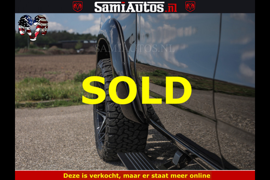 Dodge Ram BLACK BEAST HULK 5.7 V8 | HUD | WIDE BODY | BOM VOL | CREW CAB DUBBELE CABINE | 5 PERSOONS | MEGA DIKKE LIMITED BLACK ON BLACK | ZO GOED ALS NIEUW |