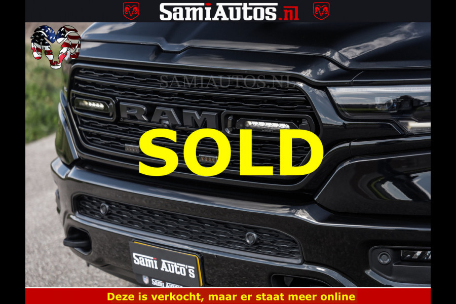 Dodge Ram BLACK BEAST HULK 5.7 V8 | HUD | WIDE BODY | BOM VOL | CREW CAB DUBBELE CABINE | 5 PERSOONS | MEGA DIKKE LIMITED BLACK ON BLACK | ZO GOED ALS NIEUW |
