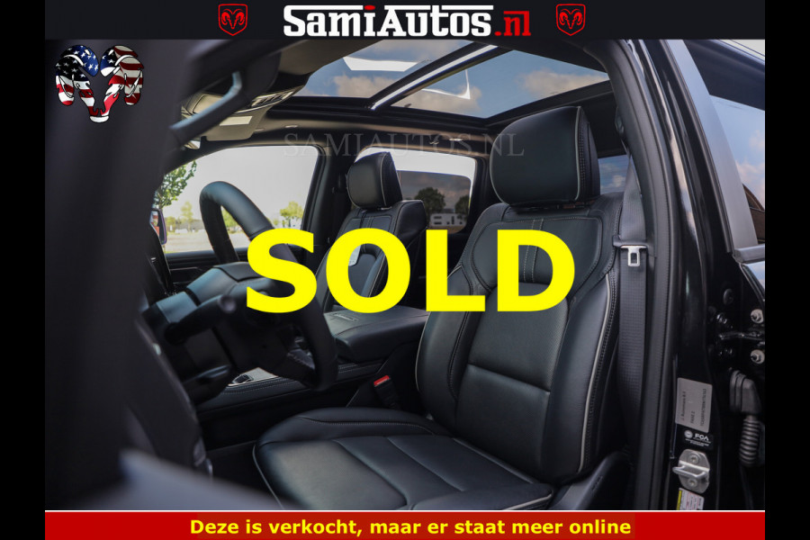 Dodge Ram BLACK BEAST HULK 5.7 V8 | HUD | WIDE BODY | BOM VOL | CREW CAB DUBBELE CABINE | 5 PERSOONS | MEGA DIKKE LIMITED BLACK ON BLACK | ZO GOED ALS NIEUW |