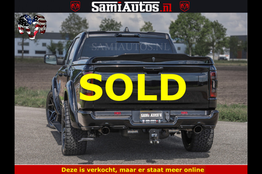 Dodge Ram BLACK BEAST HULK 5.7 V8 | HUD | WIDE BODY | BOM VOL | CREW CAB DUBBELE CABINE | 5 PERSOONS | MEGA DIKKE LIMITED BLACK ON BLACK | ZO GOED ALS NIEUW |