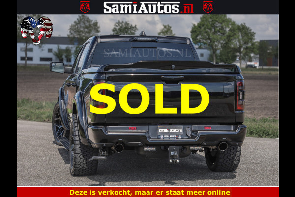 Dodge Ram BLACK BEAST HULK 5.7 V8 | HUD | WIDE BODY | BOM VOL | CREW CAB DUBBELE CABINE | 5 PERSOONS | MEGA DIKKE LIMITED BLACK ON BLACK | ZO GOED ALS NIEUW |