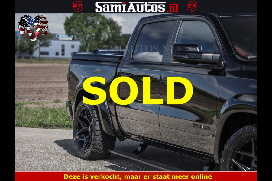 Dodge Ram BLACK BEAST HULK 5.7 V8 | HUD | WIDE BODY | BOM VOL | CREW CAB DUBBELE CABINE | 5 PERSOONS | MEGA DIKKE LIMITED BLACK ON BLACK | ZO GOED ALS NIEUW |