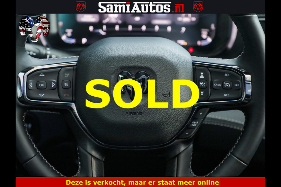 Dodge Ram BLACK BEAST HULK 5.7 V8 | HUD | WIDE BODY | BOM VOL | CREW CAB DUBBELE CABINE | 5 PERSOONS | MEGA DIKKE LIMITED BLACK ON BLACK | ZO GOED ALS NIEUW |