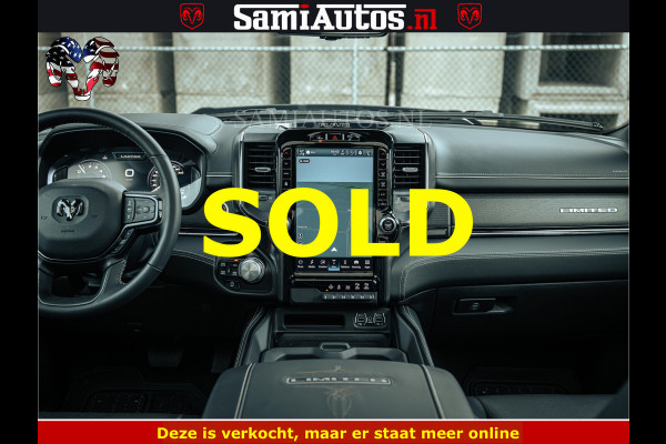 Dodge Ram BLACK BEAST HULK 5.7 V8 | HUD | WIDE BODY | BOM VOL | CREW CAB DUBBELE CABINE | 5 PERSOONS | MEGA DIKKE LIMITED BLACK ON BLACK | ZO GOED ALS NIEUW |
