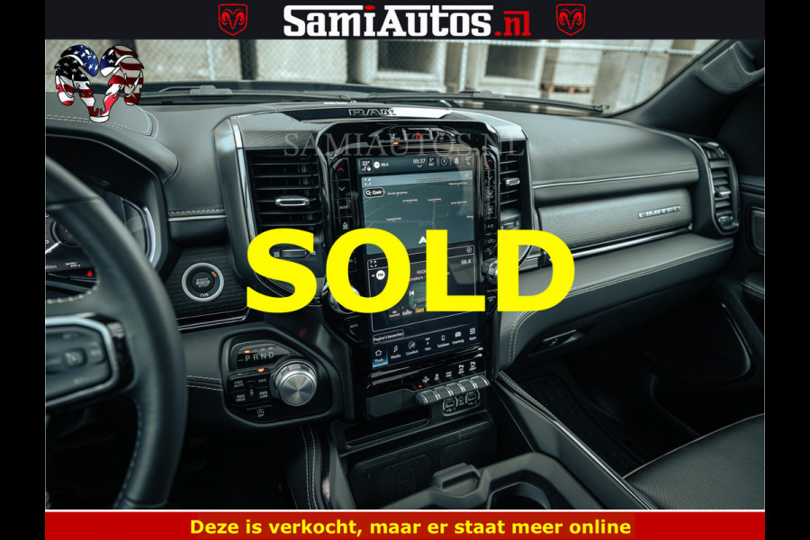 Dodge Ram BLACK BEAST HULK 5.7 V8 | HUD | WIDE BODY | BOM VOL | CREW CAB DUBBELE CABINE | 5 PERSOONS | MEGA DIKKE LIMITED BLACK ON BLACK | ZO GOED ALS NIEUW |