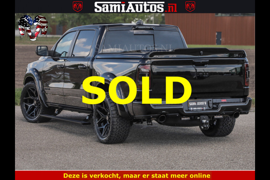 Dodge Ram BLACK BEAST HULK 5.7 V8 | HUD | WIDE BODY | BOM VOL | CREW CAB DUBBELE CABINE | 5 PERSOONS | MEGA DIKKE LIMITED BLACK ON BLACK | ZO GOED ALS NIEUW |