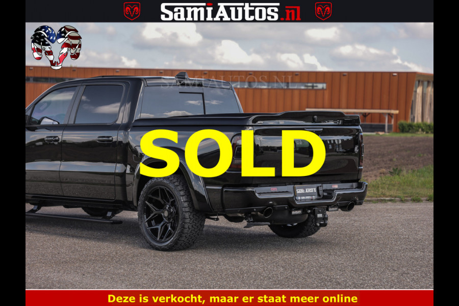 Dodge Ram BLACK BEAST HULK 5.7 V8 | HUD | WIDE BODY | BOM VOL | CREW CAB DUBBELE CABINE | 5 PERSOONS | MEGA DIKKE LIMITED BLACK ON BLACK | ZO GOED ALS NIEUW |