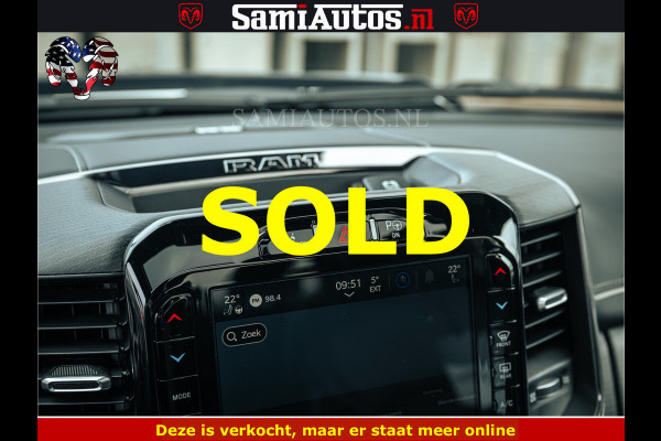 Dodge Ram BLACK BEAST HULK 5.7 V8 | HUD | WIDE BODY | BOM VOL | CREW CAB DUBBELE CABINE | 5 PERSOONS | MEGA DIKKE LIMITED BLACK ON BLACK | ZO GOED ALS NIEUW |