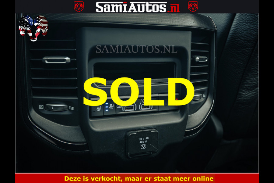 Dodge Ram BLACK BEAST HULK 5.7 V8 | HUD | WIDE BODY | BOM VOL | CREW CAB DUBBELE CABINE | 5 PERSOONS | MEGA DIKKE LIMITED BLACK ON BLACK | ZO GOED ALS NIEUW |