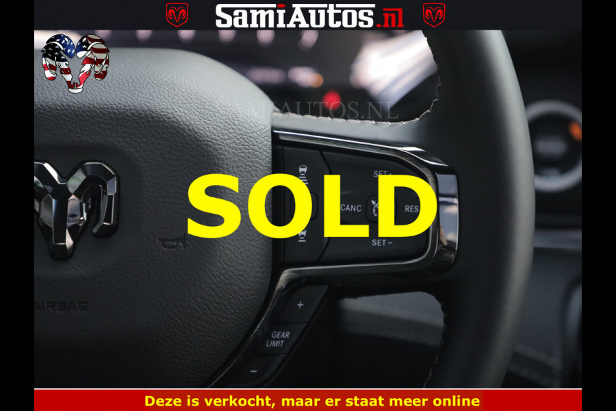 Dodge Ram BLACK BEAST HULK 5.7 V8 | HUD | WIDE BODY | BOM VOL | CREW CAB DUBBELE CABINE | 5 PERSOONS | MEGA DIKKE LIMITED BLACK ON BLACK | ZO GOED ALS NIEUW |