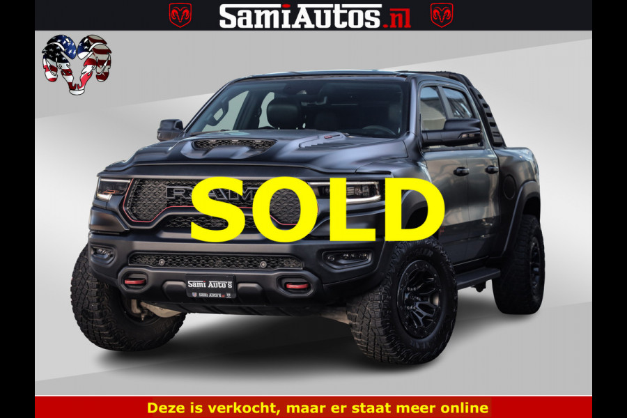 Dodge Ram 1500 TRX 6.2 4X4 | FULL PPF WRAP | HELLCAT | DIGI CLUSTER | RAMBAR | BEADLOCK WHEELS | PANORAMA | HEADUP | 360CAM | 12'' MULTIMEDIA | CARBON PACK | 3500KG | ZEER EXCLUSIEF
