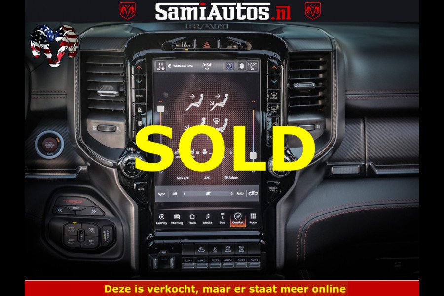Dodge Ram 1500 TRX 6.2 4X4 | FULL PPF WRAP | HELLCAT | DIGI CLUSTER | RAMBAR | BEADLOCK WHEELS | PANORAMA | HEADUP | 360CAM | 12'' MULTIMEDIA | CARBON PACK | 3500KG | ZEER EXCLUSIEF