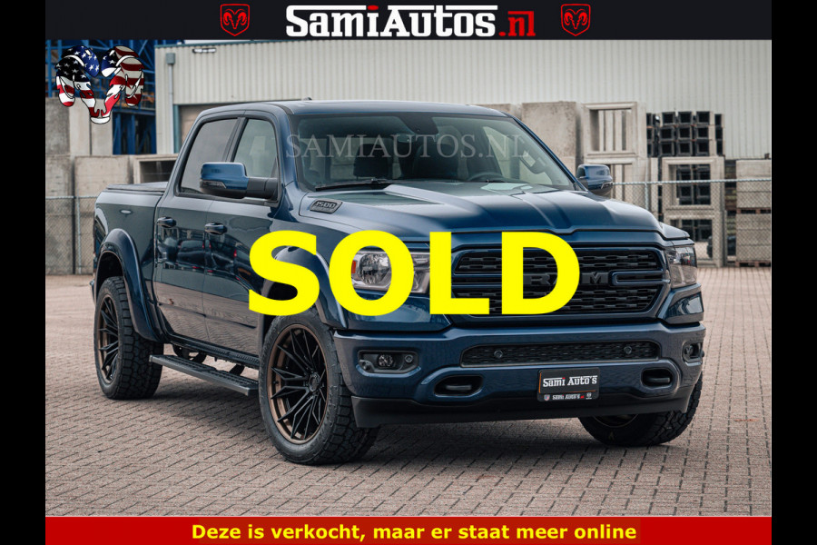 Dodge Ram SPORT | 5.7 V8 4x4 HEMI | PANORAMA DAK | GROOTSCHEM 12 INCH | LPG | Patriot Blue CREW CAB | DUBBELE CABINE | 5 PERSOONS | DC | VOORRAAD NR 2557 - 3328