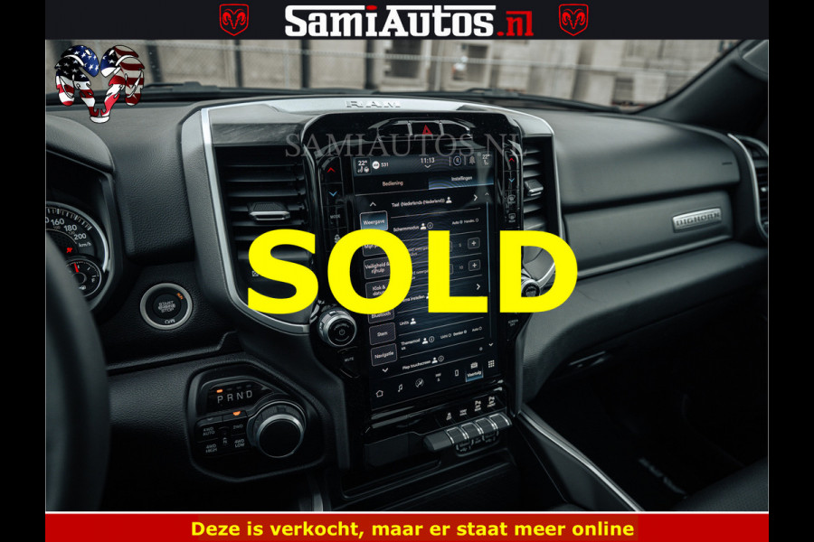 Dodge Ram SPORT | 5.7 V8 4x4 HEMI | PANORAMA DAK | GROOTSCHEM 12 INCH | LPG | Patriot Blue CREW CAB | DUBBELE CABINE | 5 PERSOONS | DC | VOORRAAD NR 2557 - 3328