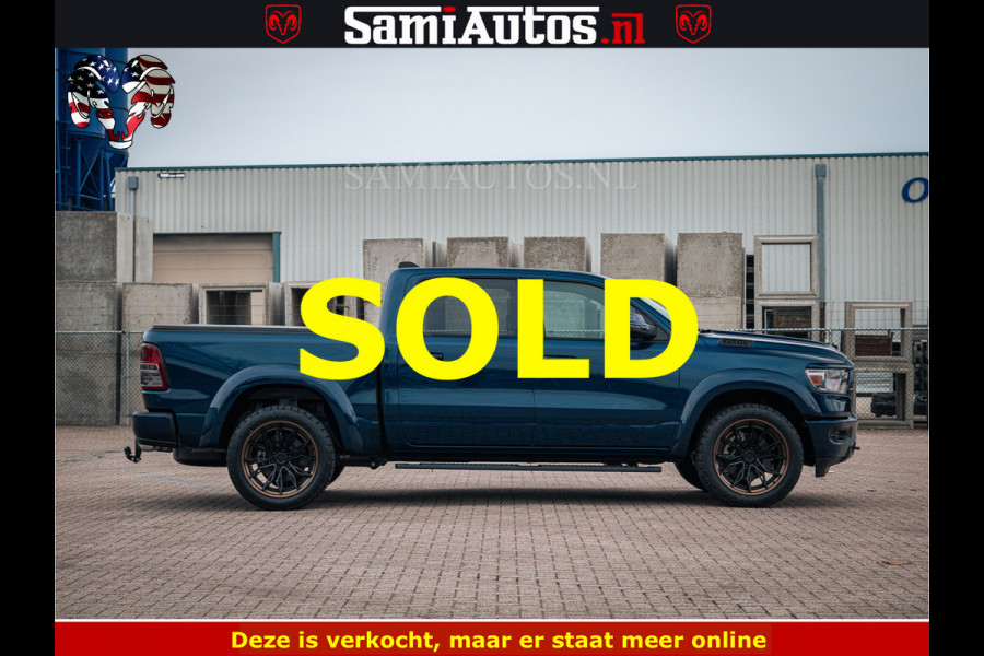Dodge Ram SPORT | 5.7 V8 4x4 HEMI | PANORAMA DAK | GROOTSCHEM 12 INCH | LPG | Patriot Blue CREW CAB | DUBBELE CABINE | 5 PERSOONS | DC | VOORRAAD NR 2557 - 3328