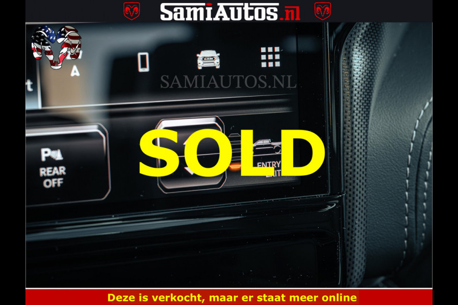 Dodge Ram Limited SPORT H.O 540HP 706Nm | Massage + Full Option | De Meest Luxe en Volle Pick-Up in zijn Klasse | Comfortabele Dubbele Cabine met Royale 5 Zitplaatsen | BPM vrij | Nu Leverbaar uit Voorraad | Voorraad Nr 2348 - 5158