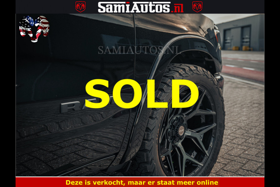 Dodge Ram Limited SPORT H.O 540HP 706Nm | Massage + Full Option | De Meest Luxe en Volle Pick-Up in zijn Klasse | Comfortabele Dubbele Cabine met Royale 5 Zitplaatsen | BPM vrij | Nu Leverbaar uit Voorraad | Voorraad Nr 2348 - 5158