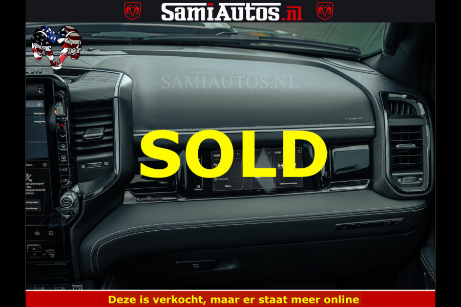 Dodge Ram Limited SPORT H.O 540HP 706Nm | Massage + Full Option | De Meest Luxe en Volle Pick-Up in zijn Klasse | Comfortabele Dubbele Cabine met Royale 5 Zitplaatsen | BPM vrij | Nu Leverbaar uit Voorraad | Voorraad Nr 2348 - 5158