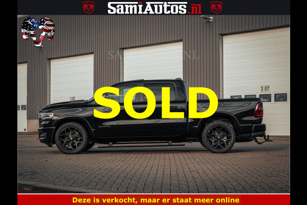 Dodge Ram Limited SPORT H.O 540HP 706Nm | Massage + Full Option | De Meest Luxe en Volle Pick-Up in zijn Klasse | Comfortabele Dubbele Cabine met Royale 5 Zitplaatsen | BPM vrij | Nu Leverbaar uit Voorraad | Voorraad Nr 2348 - 5158