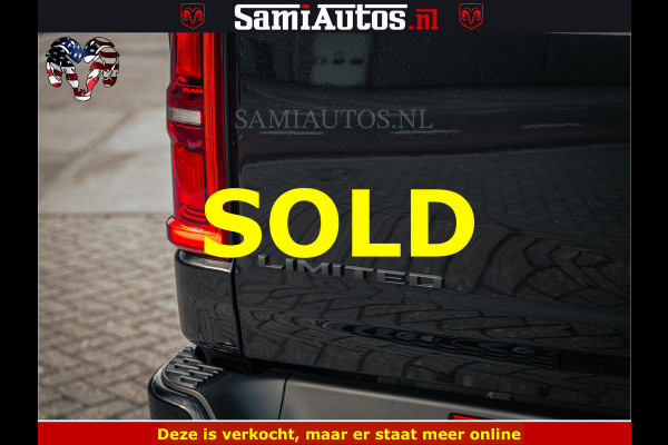 Dodge Ram Limited SPORT H.O 540HP 706Nm | Massage + Full Option | De Meest Luxe en Volle Pick-Up in zijn Klasse | Comfortabele Dubbele Cabine met Royale 5 Zitplaatsen | BPM vrij | Nu Leverbaar uit Voorraad | Voorraad Nr 2348 - 5158