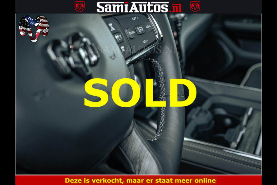 Dodge Ram Limited SPORT H.O 540HP 706Nm | Massage + Full Option | De Meest Luxe en Volle Pick-Up in zijn Klasse | Comfortabele Dubbele Cabine met Royale 5 Zitplaatsen | BPM vrij | Nu Leverbaar uit Voorraad | Voorraad Nr 2348 - 5158