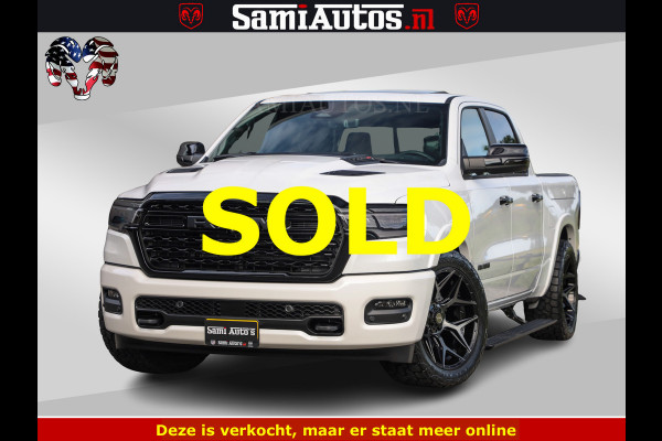 Dodge Ram Limited Night High Output 540HP 706Nm | Massage + Full Option | De Meest Luxe en Volle Pick-Up in zijn Klasse | Comfortabele Dubbele Cabine met Royale 5 Zitplaatsen | BPM vrij | Nu Leverbaar uit Voorraad | Voorraad Nr 2352 - 7649