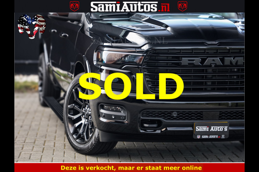 Dodge Ram 1500 Night Premium | Full Option | De Meest Luxe Pick-Up in zijn Klasse | Comfortabele Dubbele Cabine met Royale 5 Zitplaatsen | BPM vrij | Nu Leverbaar uit Voorraad | Voorraad Nr 2285 - 7648