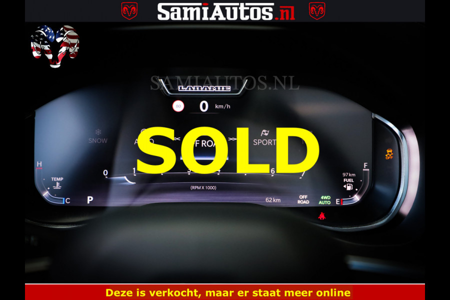 Dodge Ram 1500 Night Premium | Full Option | De Meest Luxe Pick-Up in zijn Klasse | Comfortabele Dubbele Cabine met Royale 5 Zitplaatsen | BPM vrij | Nu Leverbaar uit Voorraad | Voorraad Nr 2285 - 7648