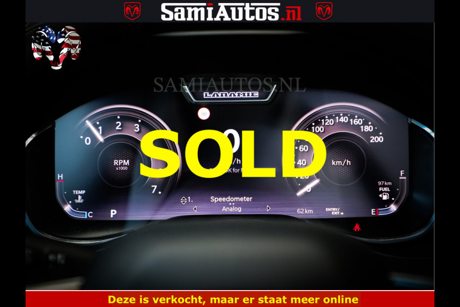 Dodge Ram 1500 Night Premium | Full Option | De Meest Luxe Pick-Up in zijn Klasse | Comfortabele Dubbele Cabine met Royale 5 Zitplaatsen | BPM vrij | Nu Leverbaar uit Voorraad | Voorraad Nr 2285 - 7648