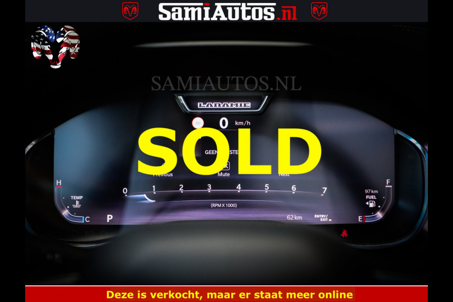 Dodge Ram 1500 Night Premium | Full Option | De Meest Luxe Pick-Up in zijn Klasse | Comfortabele Dubbele Cabine met Royale 5 Zitplaatsen | BPM vrij | Nu Leverbaar uit Voorraad | Voorraad Nr 2285 - 7648