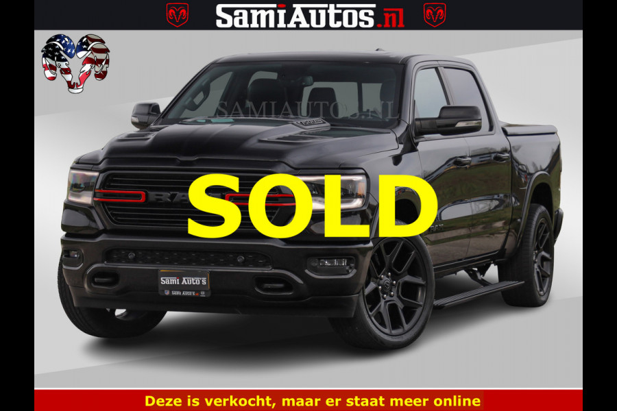 Dodge Ram BLACK OPS | 5.7 V8 4x4 | SPORT NIGHT EDITION | PANORAMA DAK | COMFORT STOELEN | 22 INCH WIELEN | OPEN UITLAAT KLEP ELEKTR | CREW CAB 5 ZIT PLAATSEN | DUBBELE CABINE | DC | Eerste Eigenaar | Origineel Nederlandse auto |