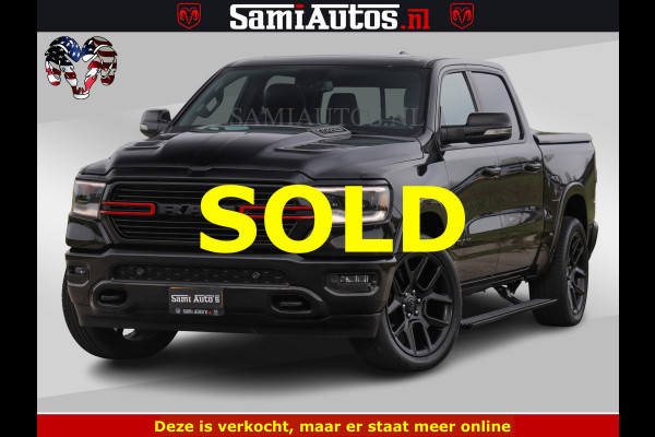 Dodge Ram BLACK OPS | 5.7 V8 4x4 | SPORT NIGHT EDITION | PANORAMA DAK | COMFORT STOELEN | 22 INCH WIELEN | OPEN UITLAAT KLEP ELEKTR | CREW CAB 5 ZIT PLAATSEN | DUBBELE CABINE | DC | Eerste Eigenaar | Origineel Nederlandse auto |