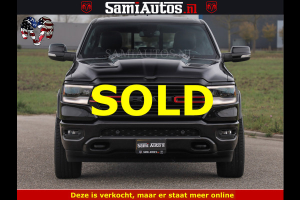 Dodge Ram BLACK OPS | 5.7 V8 4x4 | SPORT NIGHT EDITION | PANORAMA DAK | COMFORT STOELEN | 22 INCH WIELEN | OPEN UITLAAT KLEP ELEKTR | CREW CAB 5 ZIT PLAATSEN | DUBBELE CABINE | DC | Eerste Eigenaar | Origineel Nederlandse auto |