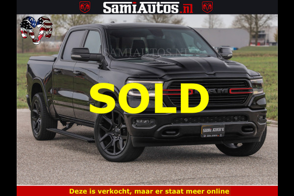 Dodge Ram BLACK OPS | 5.7 V8 4x4 | SPORT NIGHT EDITION | PANORAMA DAK | COMFORT STOELEN | 22 INCH WIELEN | OPEN UITLAAT KLEP ELEKTR | CREW CAB 5 ZIT PLAATSEN | DUBBELE CABINE | DC | Eerste Eigenaar | Origineel Nederlandse auto |