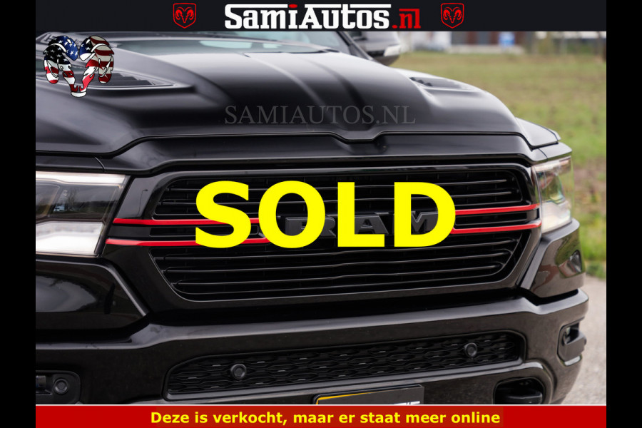 Dodge Ram BLACK OPS | 5.7 V8 4x4 | SPORT NIGHT EDITION | PANORAMA DAK | COMFORT STOELEN | 22 INCH WIELEN | OPEN UITLAAT KLEP ELEKTR | CREW CAB 5 ZIT PLAATSEN | DUBBELE CABINE | DC | Eerste Eigenaar | Origineel Nederlandse auto |