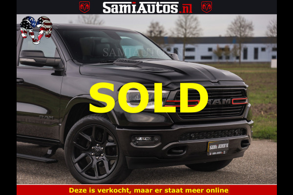 Dodge Ram BLACK OPS | 5.7 V8 4x4 | SPORT NIGHT EDITION | PANORAMA DAK | COMFORT STOELEN | 22 INCH WIELEN | OPEN UITLAAT KLEP ELEKTR | CREW CAB 5 ZIT PLAATSEN | DUBBELE CABINE | DC | Eerste Eigenaar | Origineel Nederlandse auto |
