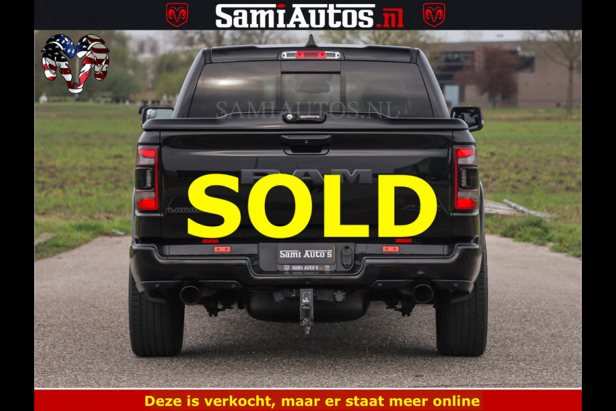 Dodge Ram BLACK OPS | 5.7 V8 4x4 | SPORT NIGHT EDITION | PANORAMA DAK | COMFORT STOELEN | 22 INCH WIELEN | OPEN UITLAAT KLEP ELEKTR | CREW CAB 5 ZIT PLAATSEN | DUBBELE CABINE | DC | Eerste Eigenaar | Origineel Nederlandse auto |