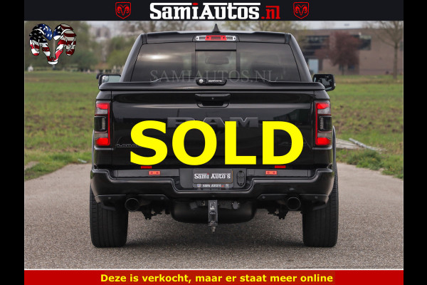 Dodge Ram BLACK OPS | 5.7 V8 4x4 | SPORT NIGHT EDITION | PANORAMA DAK | COMFORT STOELEN | 22 INCH WIELEN | OPEN UITLAAT KLEP ELEKTR | CREW CAB 5 ZIT PLAATSEN | DUBBELE CABINE | DC | Eerste Eigenaar | Origineel Nederlandse auto |