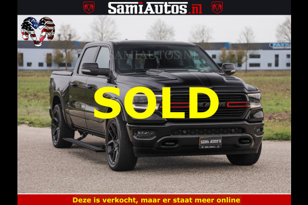 Dodge Ram BLACK OPS | 5.7 V8 4x4 | SPORT NIGHT EDITION | PANORAMA DAK | COMFORT STOELEN | 22 INCH WIELEN | OPEN UITLAAT KLEP ELEKTR | CREW CAB 5 ZIT PLAATSEN | DUBBELE CABINE | DC | Eerste Eigenaar | Origineel Nederlandse auto |