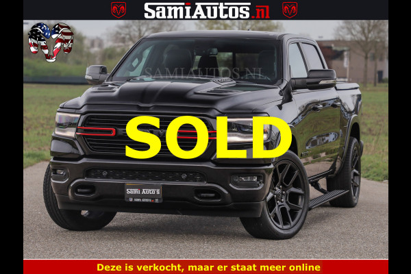 Dodge Ram BLACK OPS | 5.7 V8 4x4 | SPORT NIGHT EDITION | PANORAMA DAK | COMFORT STOELEN | 22 INCH WIELEN | OPEN UITLAAT KLEP ELEKTR | CREW CAB 5 ZIT PLAATSEN | DUBBELE CABINE | DC | Eerste Eigenaar | Origineel Nederlandse auto |