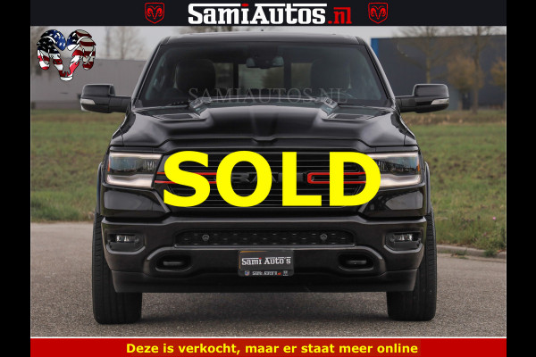 Dodge Ram BLACK OPS | 5.7 V8 4x4 | SPORT NIGHT EDITION | PANORAMA DAK | COMFORT STOELEN | 22 INCH WIELEN | OPEN UITLAAT KLEP ELEKTR | CREW CAB 5 ZIT PLAATSEN | DUBBELE CABINE | DC | Eerste Eigenaar | Origineel Nederlandse auto |