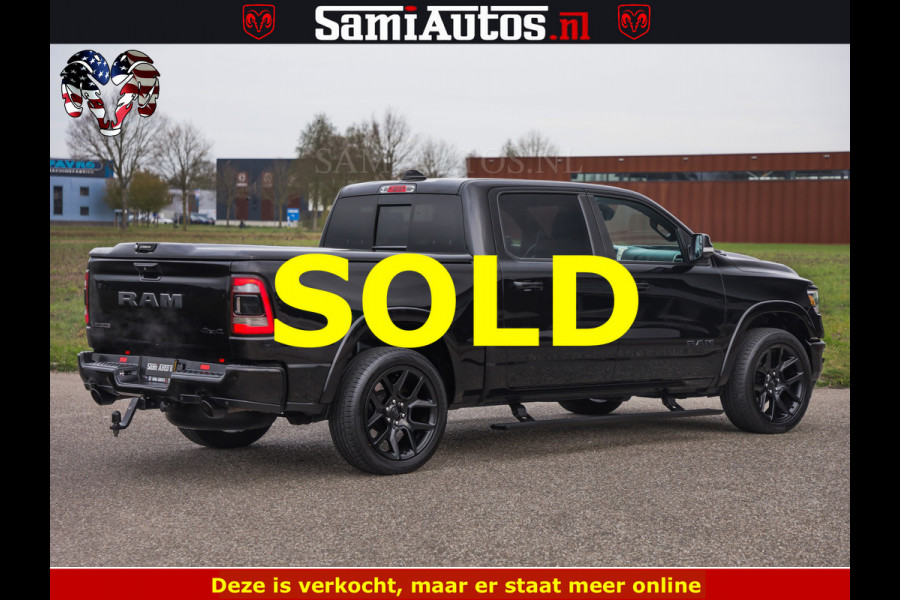 Dodge Ram BLACK OPS | 5.7 V8 4x4 | SPORT NIGHT EDITION | PANORAMA DAK | COMFORT STOELEN | 22 INCH WIELEN | OPEN UITLAAT KLEP ELEKTR | CREW CAB 5 ZIT PLAATSEN | DUBBELE CABINE | DC | Eerste Eigenaar | Origineel Nederlandse auto |