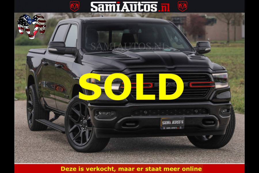 Dodge Ram BLACK OPS | 5.7 V8 4x4 | SPORT NIGHT EDITION | PANORAMA DAK | COMFORT STOELEN | 22 INCH WIELEN | OPEN UITLAAT KLEP ELEKTR | CREW CAB 5 ZIT PLAATSEN | DUBBELE CABINE | DC | Eerste Eigenaar | Origineel Nederlandse auto |