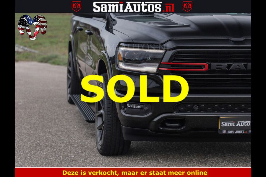Dodge Ram BLACK OPS | 5.7 V8 4x4 | SPORT NIGHT EDITION | PANORAMA DAK | COMFORT STOELEN | 22 INCH WIELEN | OPEN UITLAAT KLEP ELEKTR | CREW CAB 5 ZIT PLAATSEN | DUBBELE CABINE | DC | Eerste Eigenaar | Origineel Nederlandse auto |